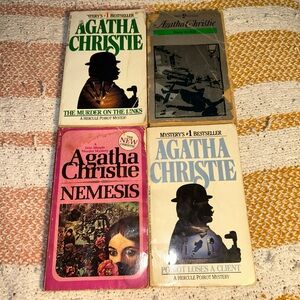 Lot Of 4 Old Agatha Christie Paperback Books